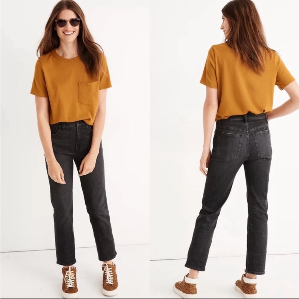 Madewell The Perfect Vintage Crop Jean In Summer Wash Black
